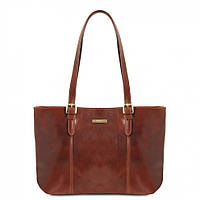 Женская сумка шоппер Annalisa кожаная от Tuscany Leather TL141710 (Коричневый)