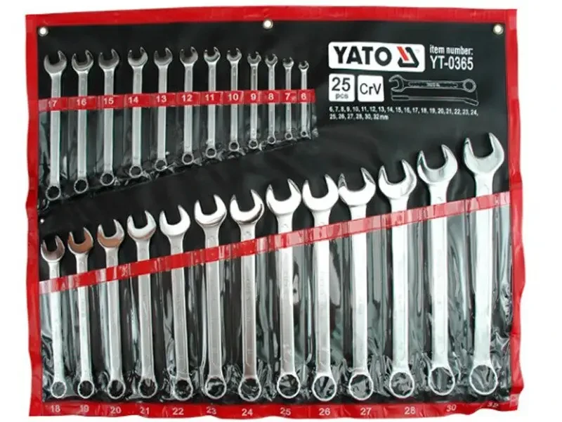 Набір комбінованих ключів 25 шт. YATO YT-0365