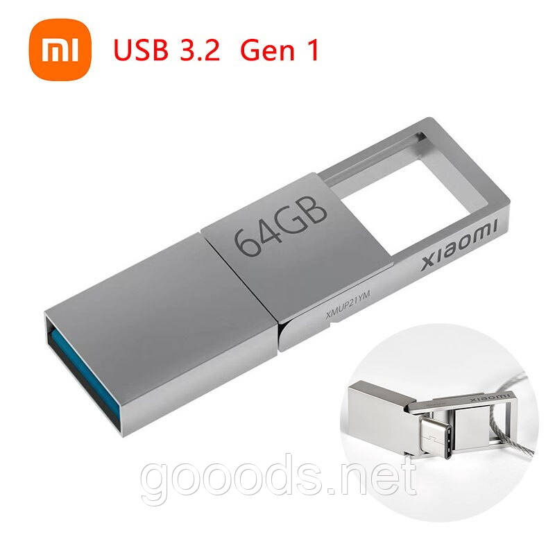 Металева OTG флешка 64Gb USB 3.2 Type-C Xiaomi, фото 1