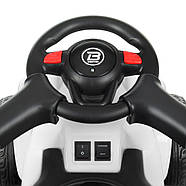 Дитячий електромобіль Джип Каталка толокар BAMBI Racer M 4800E-1 Білий з батьківською ручкою, фото 2