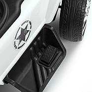 Дитячий електромобіль Джип Каталка толокар BAMBI Racer M 4800E-1 Білий з батьківською ручкою, фото 6