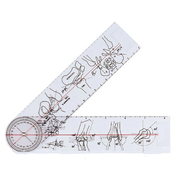 Гоніометр лінійка для вимірювання рухливості суглобів 380 мм 360°, фото 1