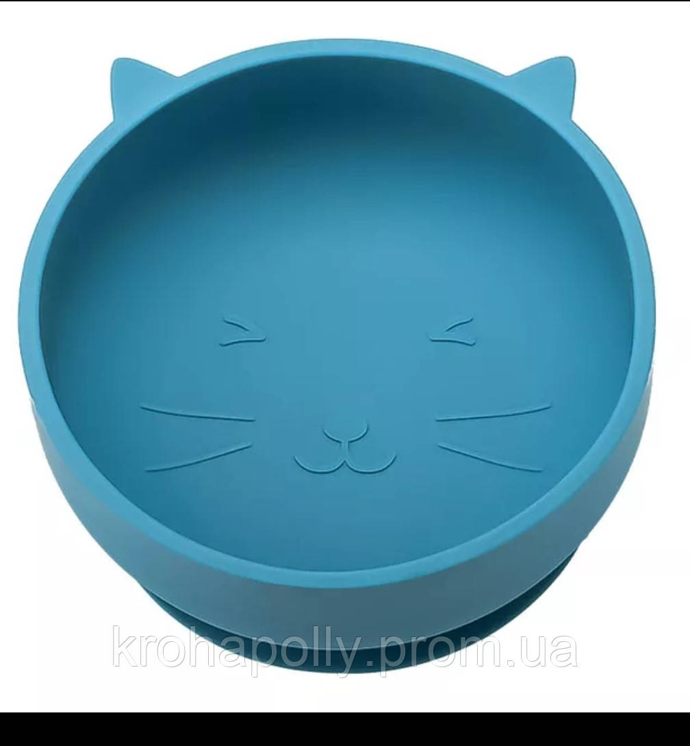 Тарелка Из Пищевого Силикона на Присоске для Первого Прикорма Детей ...