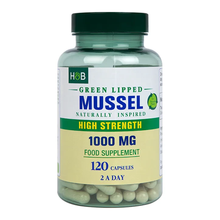 Біологічно активна добавка Holland & Barrett Green Lipped Mussel 1000 mg, 120 шт.