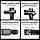 Перкусійний масажер Booster U1 LightSaber Масажний пістолет (6 насадок) Чорний, фото 7