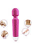Вібромасажер Nice Feeling 20 режимів вібрації колір рожевий, фото 5