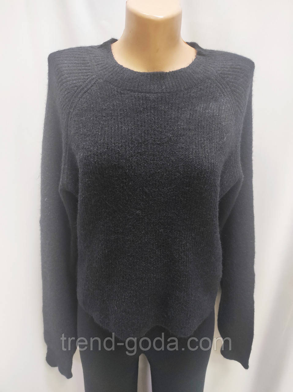 Кофта жіноча тепла Стильний жіночий джемпер Теплий в'язаний жіночий светр оверсайз, фото 1