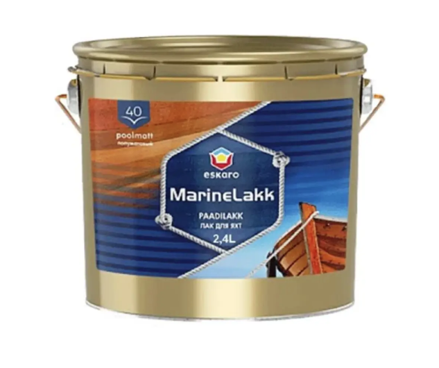 Лак алкід-уретановий ESKARO MARINE LAKK 40 яхтовий . 2.4 л.