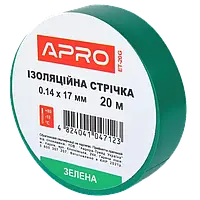 APRO 0.14х17 мм 20 м Изоляционная лента зеленая