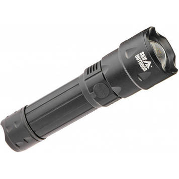 Туристичний алюмінієвий ручний ліхтарик зі стробоскопом Skif Outdoor Focus II з фокусуванням променя