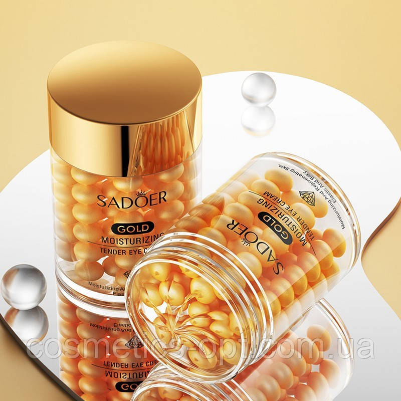 Підтягуючий крем під очі з 24К золотом Sadoer Gold Moisturizing Tender Eye Cream, 60 г, фото 1