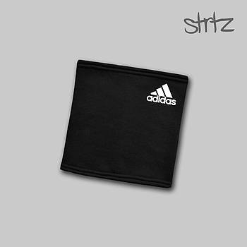 Чоловічий Баф зимовий Adidas (Адидас) утеплений чорний  ⁇  Шарф-баф теплий на флісі