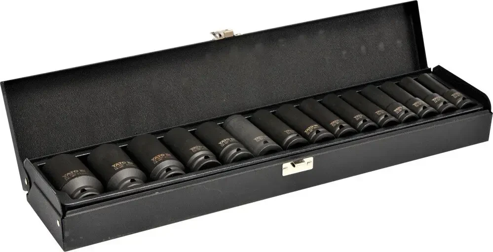 Набір головок торцевих ударних YATO 1/2" М10-32 Х 78 ММ 15 ШТ YT-1055