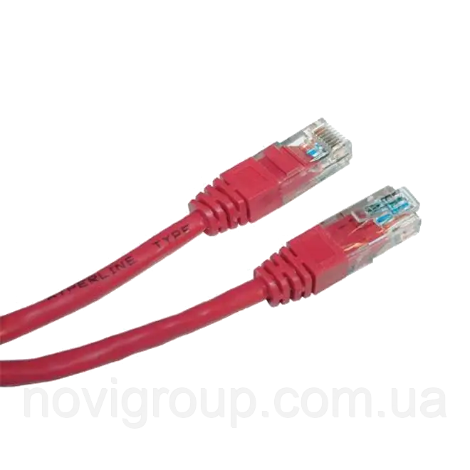 Патч-корд E-server UTP, 0.5 м, кат. 5e красный