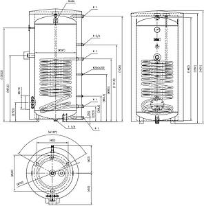 Водонагрівач непрямого нагріву Reflex Storatherm Aqua AF 400/1M_B/C (біла ізоляція), фото 3