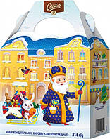 Новорічний подарунковий набір цукерок Світоч Святкові традиції 314 г (8445290518514)