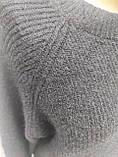Кофта жіноча тепла Стильний жіночий джемпер Теплий в'язаний жіночий светр оверсайз, фото 4