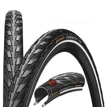 Покришка Continental Contact 28" / 700 X 42C | 28 X 1.60 чорна, нескладана, світловідбивна, фото 1