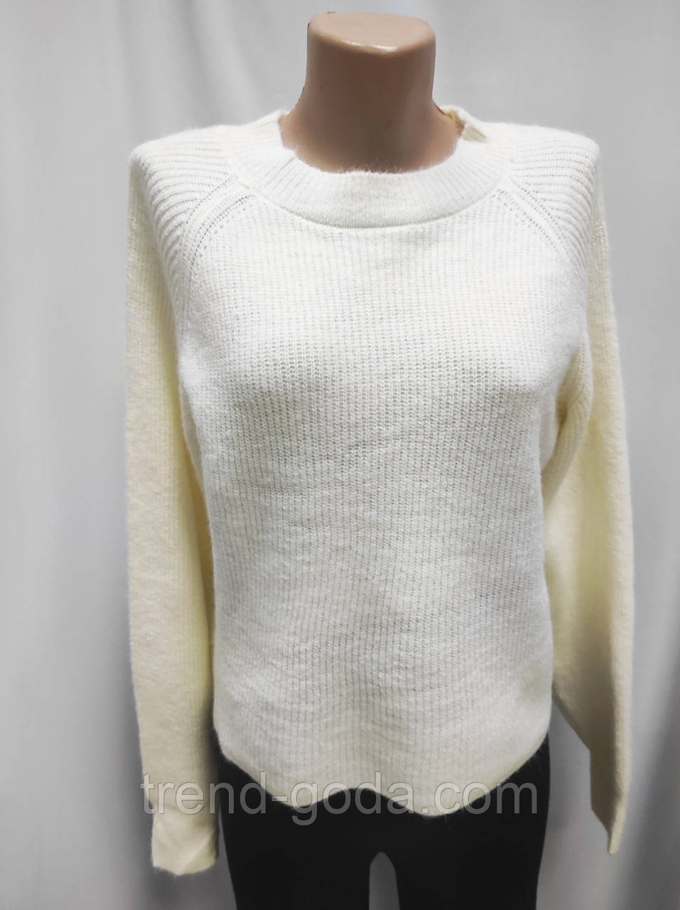 Кофта жіноча тепла Стильний жіночий джемпер Теплий в'язаний жіночий светр оверсайз
