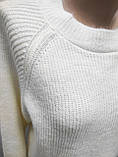 Кофта жіноча тепла Стильний жіночий джемпер Теплий в'язаний жіночий светр оверсайз, фото 4