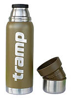 Термос Tramp металлический с двумя чашками, Качественный питьевой термос 0.75л, Термосы питьевые нержавеющие