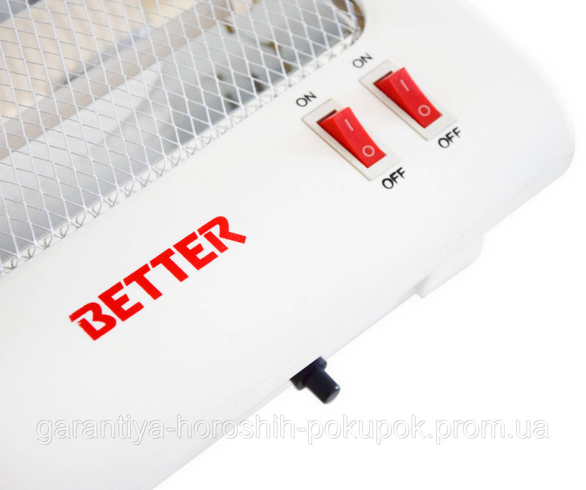 Электрообогреватель экономичный "Better - Blaze" 800W, инфракрасный обогреватель напольный Белый (GA) - фото 3 - id-p1702116696