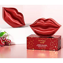 Патчі для губ Bioaqua Cherry Collagen Essence Lip Film, з екстрактом вишні (60 г/20шт)