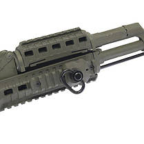 Посадкове гніздо під антабку для цівки, колір Койот, DLG TACTICAL (DLG-158) QD під Пікатінні, фото 2