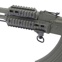 Посадкове гніздо під антабку для цівки, колір Койот, DLG TACTICAL (DLG-158) QD під Пікатінні, фото 3