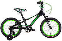 Велосипед 16" Formula SLIM 2022 (черно-зеленый ), До 100 см