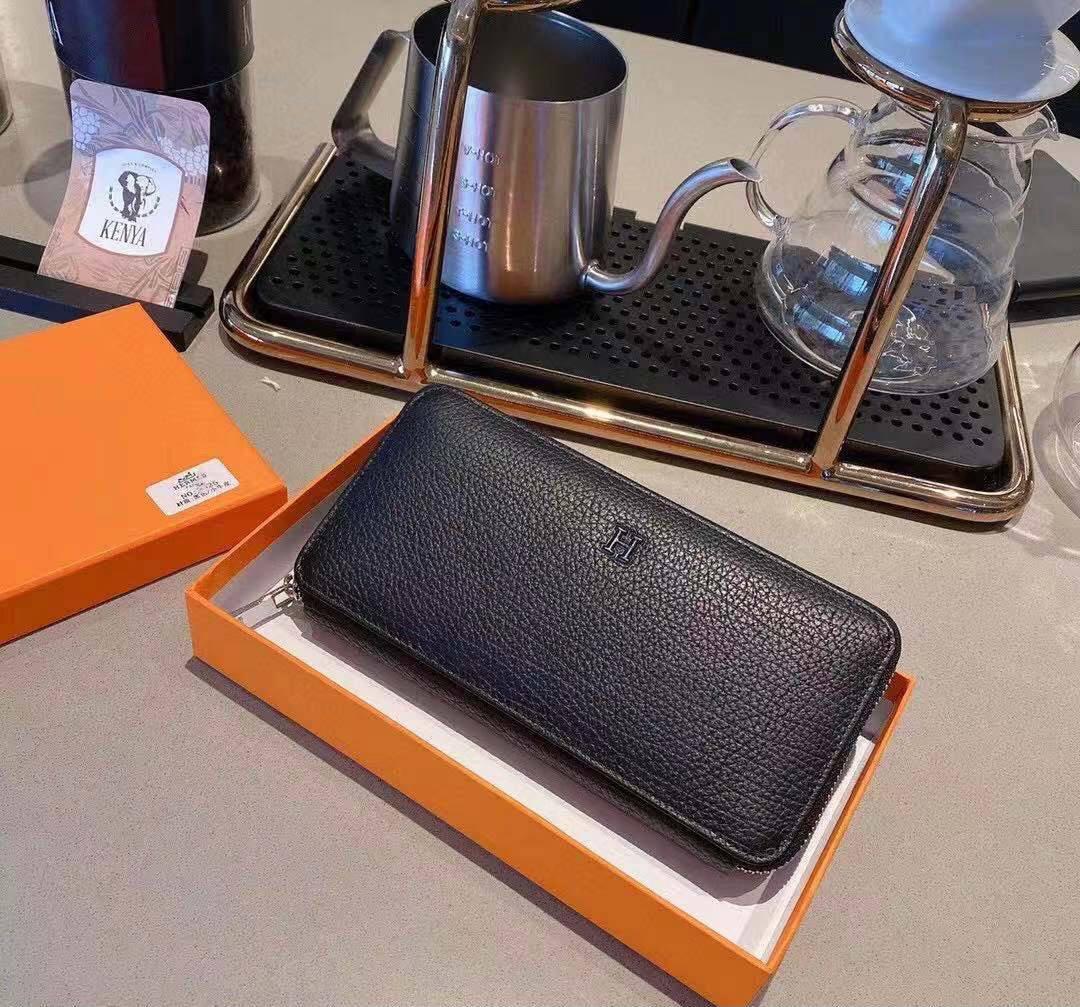 Чоловічий чорний Клатч Hermes