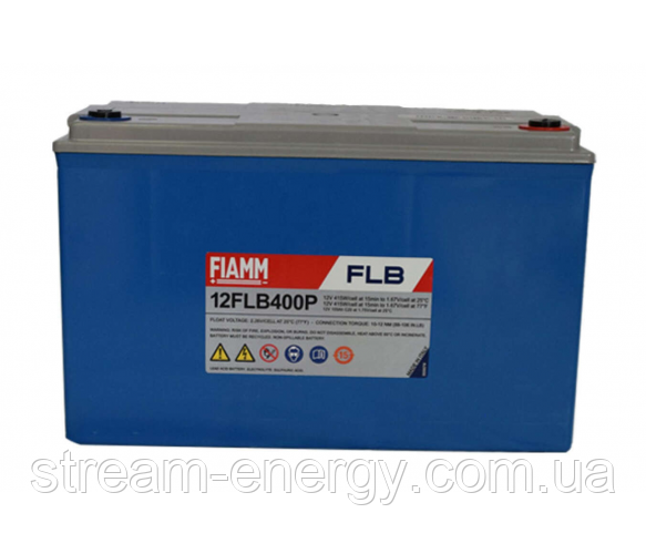 Акумулятор для ДБЖ 100ач Fiamm 12FLB400Pl, 12V- для дому, квартири, котла, насоса, ноутбука, TV, освітлення, фото 1