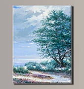 Картина (не розмальовка) HolstArt Пейзаж біля моря 41x54 см арт.HAS-203