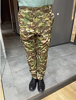 Штаны тактические Soft Shell с флисом Special, мультикам, утепленные штаны для военных софтшел AIRО