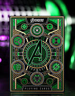 Игральные Карты Theory11 Avengers: Infinity Saga (Мстители) Green Edition