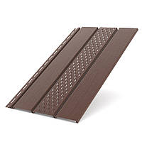 Софіт Bryza коричневий перфорований / не перфорований 0,92 кв.м (3м х 0,31м)