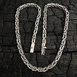 Срібний ланцюжок Лисий Хвост із косичкою, фото 3