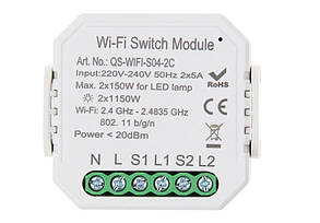 433421 Розумний вимикач Tervix Pro Line WiFi Switch (2 клавіші)