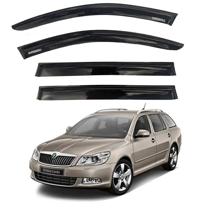 Дефлектори вікон вітровики Skoda Octavia A5 Універсал 2004-2013 AV-Tuning Харків