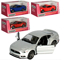 Машина — метал. "Kinsmart" Ford Mustang GT 2015,в кор-ці,16х8,5х7,5см №KT5386W(24)