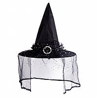 Ковпак карнавальний "Yes" вуаль №974362(40)