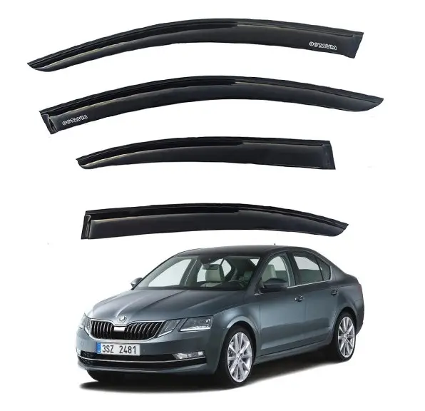 Дефлектори вікон вітровики Skoda Octavia A7 2012- Ліфбек