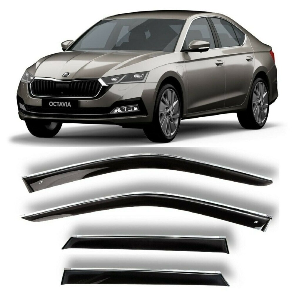 Дефлектори вікон вітровики Skoda Octavia A5 Liftback 2004-2013