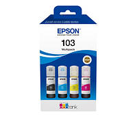 Водорозчинні чорнила Epson 103 EcoTank 4-colour Multipack (C13T00S64A)