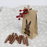 Упаковка для шоколадних фігурок 95*65*190 мм Крафт пакет для шоколадних сувенірів, фото 6