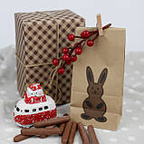 Упаковка для шоколадних фігурок 95*65*190 мм Крафт пакет для шоколадних сувенірів, фото 10