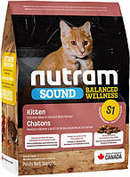 Nutram (Нутрам) S1 Sound Balanced Kitten Chiken & Salmon сухой корм для котят 1.13 кг