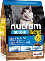 Nutram (Нутрам) S5 Sound Balanced Adult & Senior Chiken & Salmon сухой корм для кошек 0.34 кг