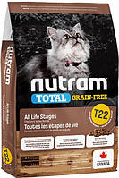 Nutram (Нутрам) T22 Turkey & Chiken беззерновой сухой корм для кошек 0.34 кг