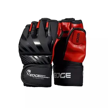 Рукавиці для ММА EDGE Blade ЕКОшкіра ERM7 Black/Red XL